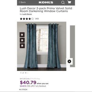 Beautiful Velvet Curtains- 2 Panel Pack